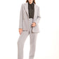 Structured Tailored Polyester Blazer Jacket