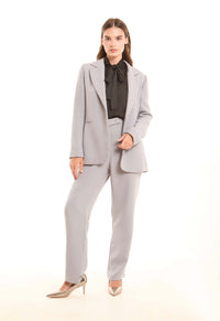 Grey Structured Tailored Blazer