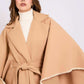 Women Regular Fit Cape Brown