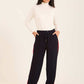 Women Side Tape Pants Navy