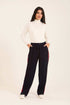 Women Side Tape Pants Navy