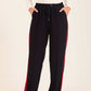 Women Side Tape Pants Navy