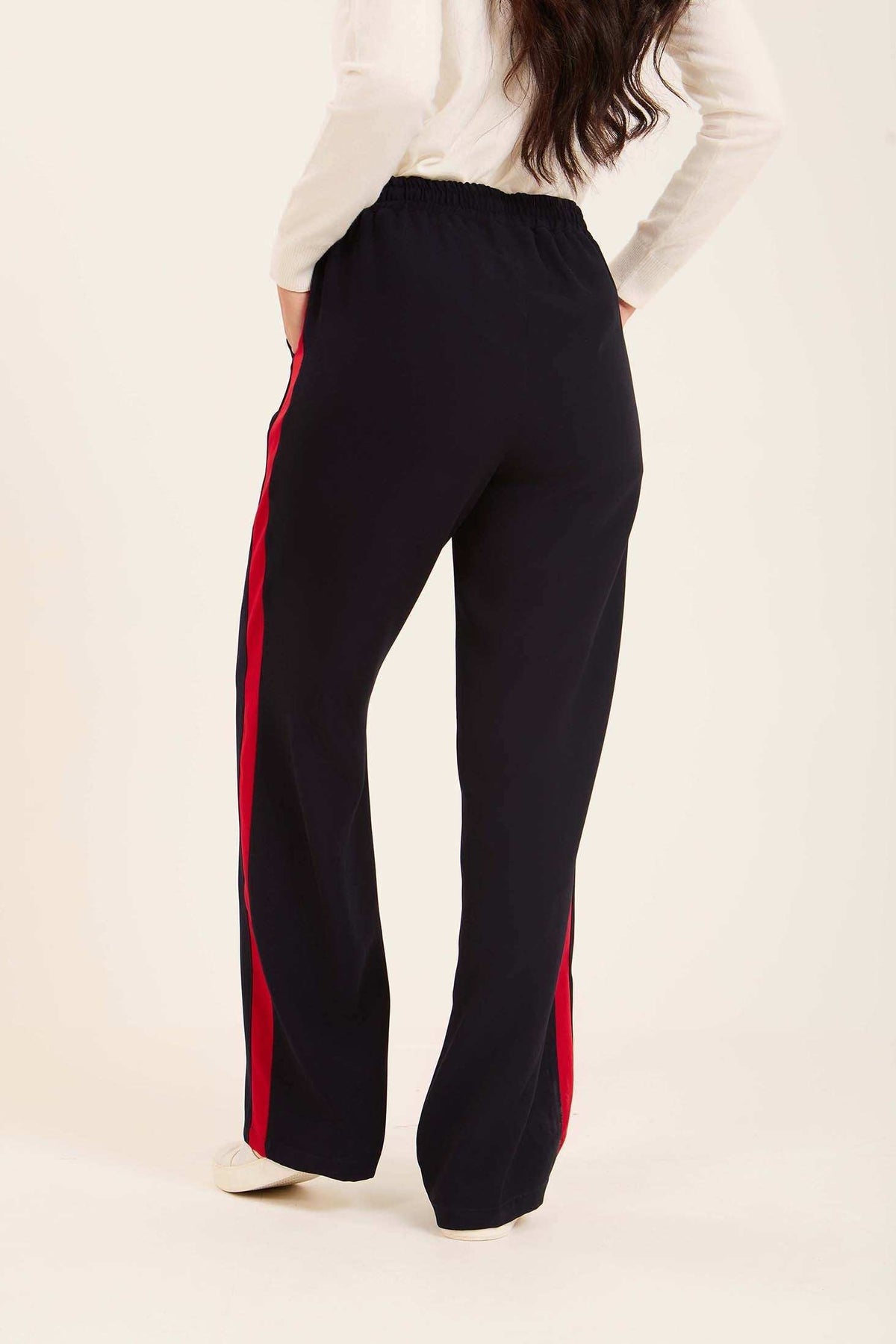 Women Side Tape Pants Navy
