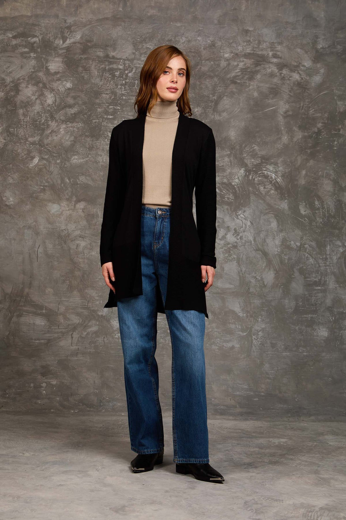 Women Regular Fit Cardigan Black