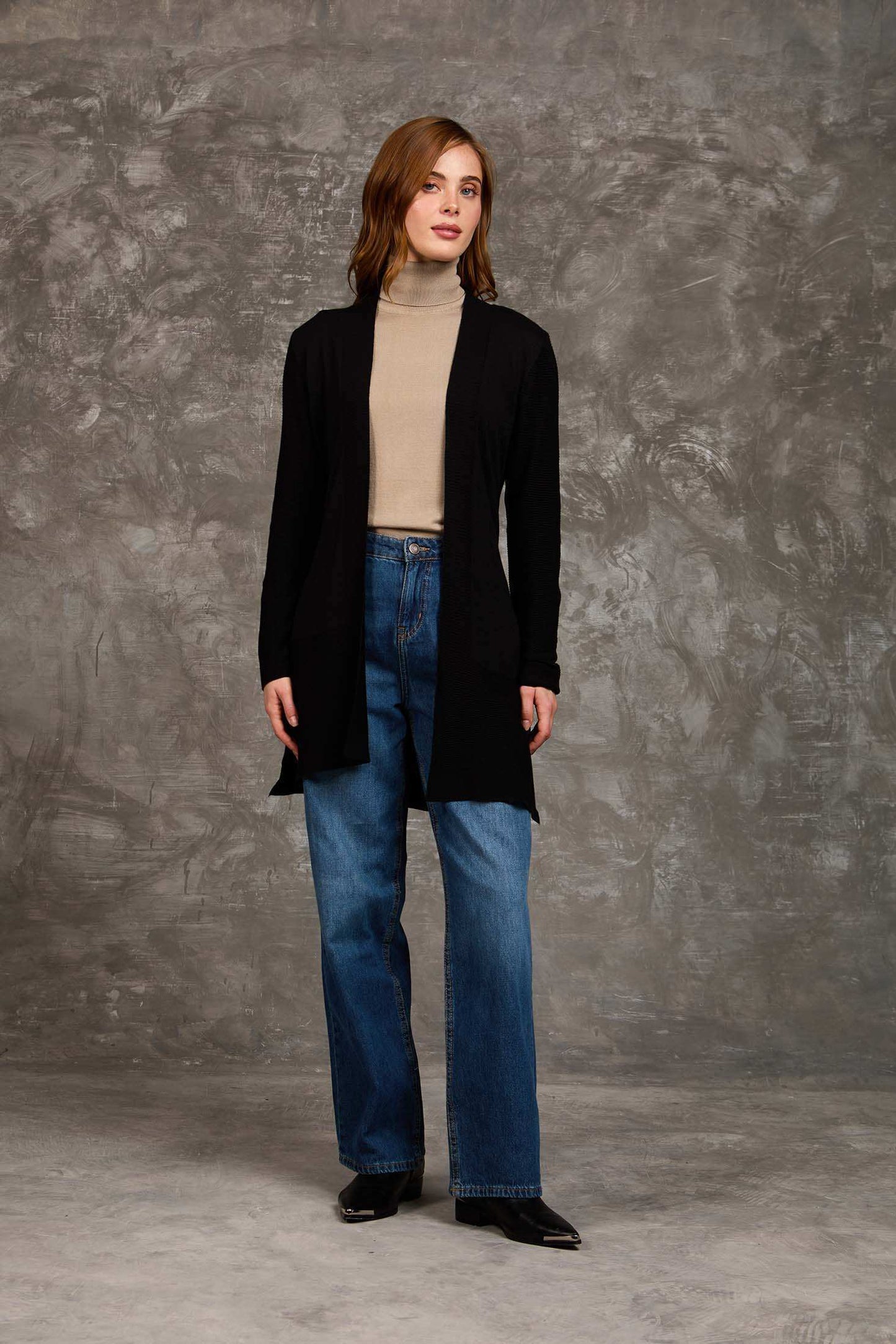 Women Regular Fit Cardigan Black