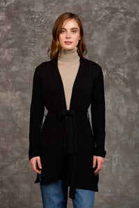 Women Regular Fit Cardigan Black