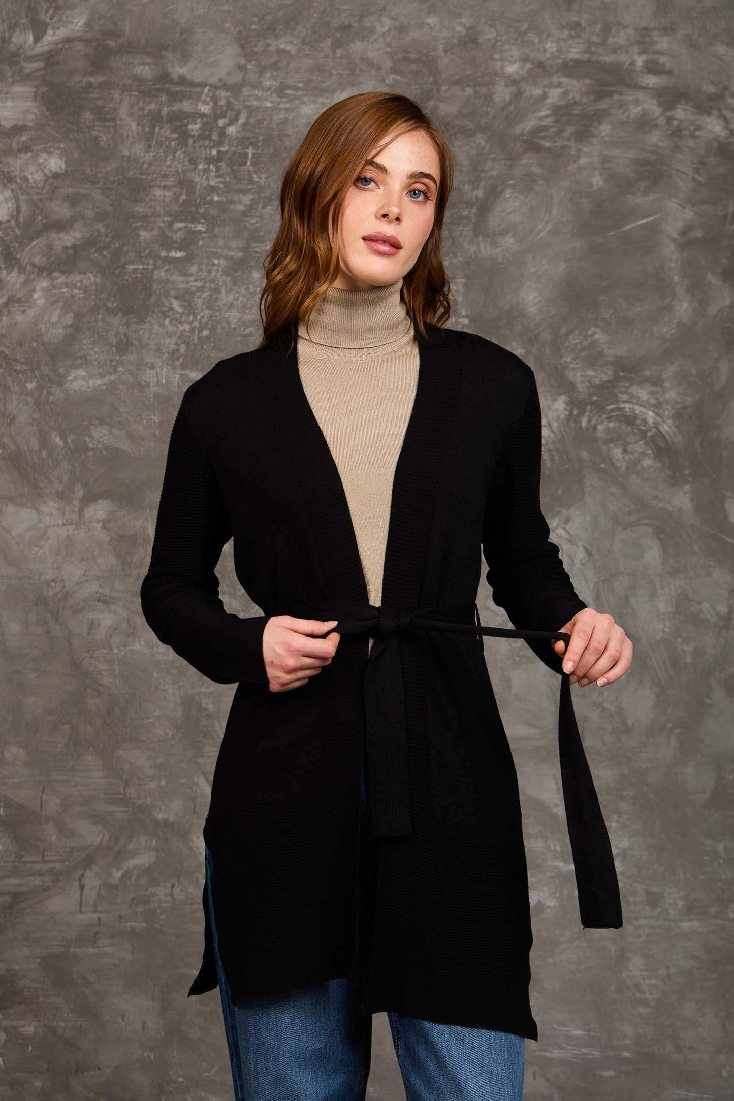 Women Regular Fit Cardigan Black