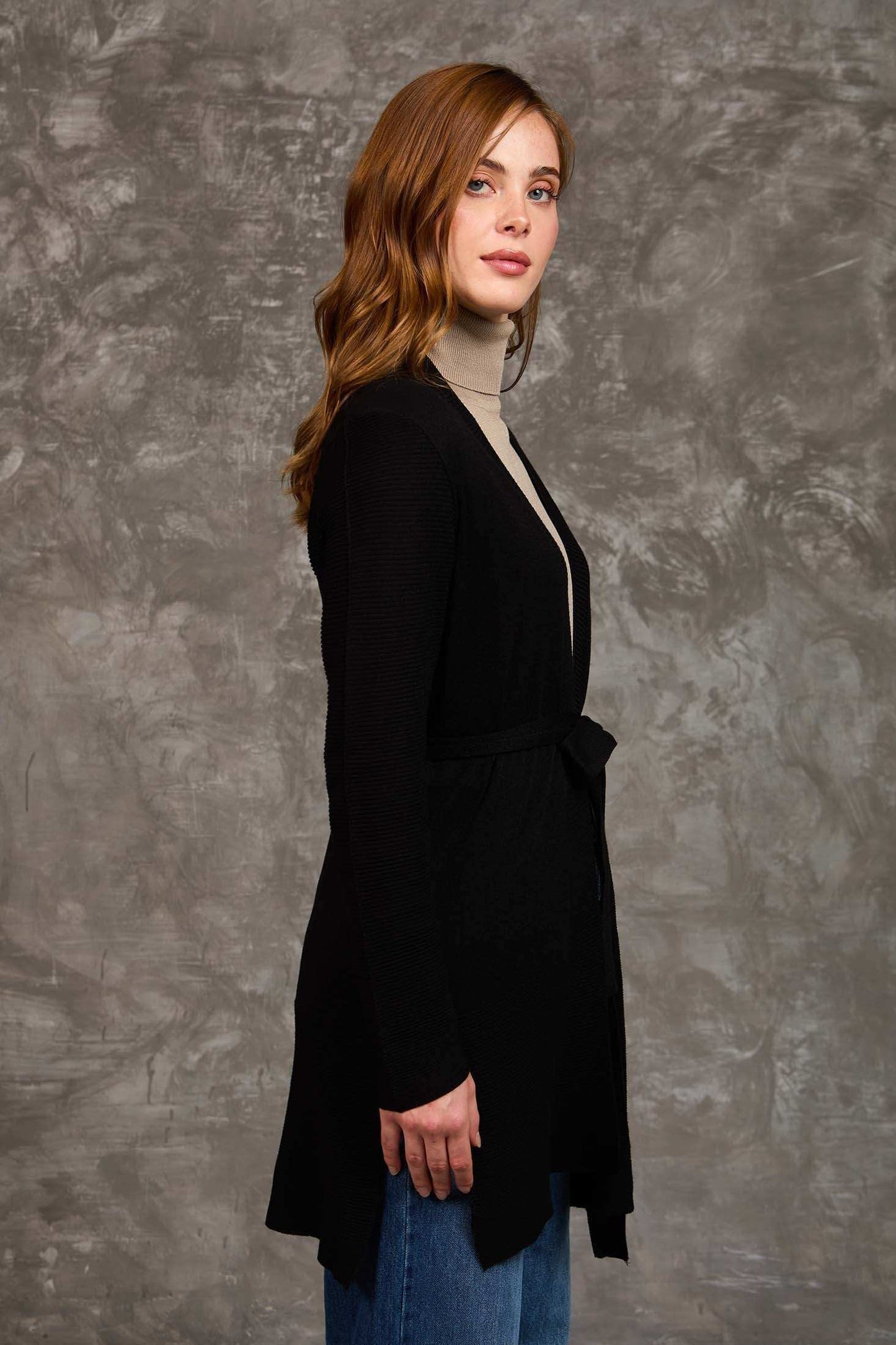 Women Regular Fit Cardigan Black