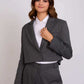 Women Regular Fit Blazer Grey