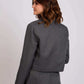 Women Regular Fit Blazer Grey