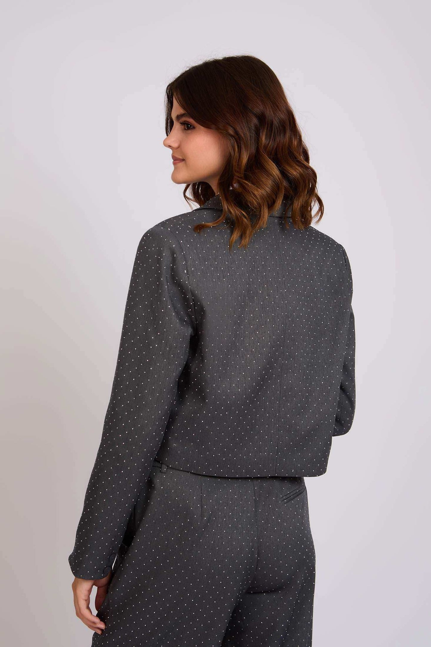 Women Regular Fit Blazer Grey