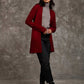 Women Regular Fit Cardigan Red