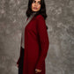 Women Regular Fit Cardigan Red