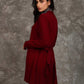 Women Regular Fit Cardigan Red