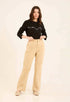 Women Pants Cotton Grey