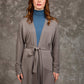 Women Regular Fit Cardigan Grey