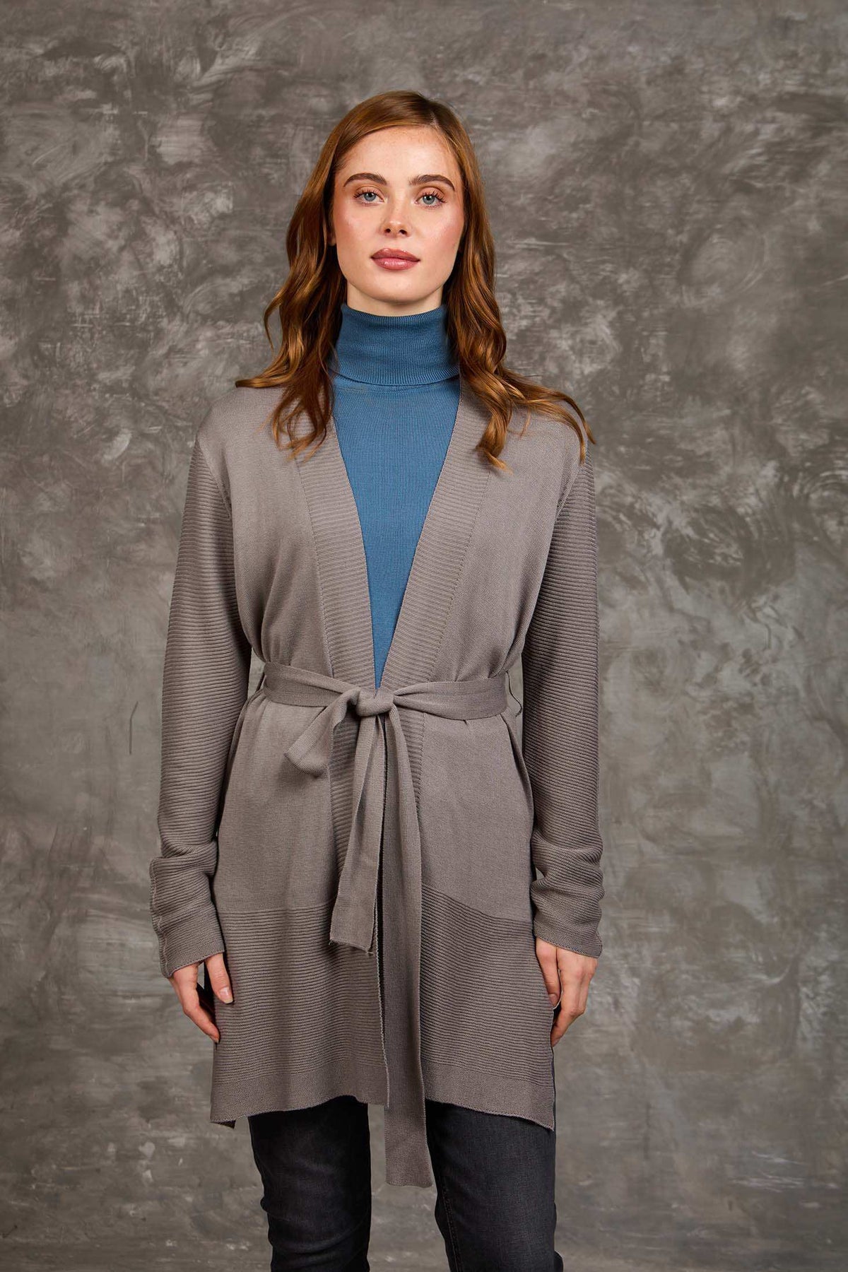 Women Regular Fit Cardigan Grey