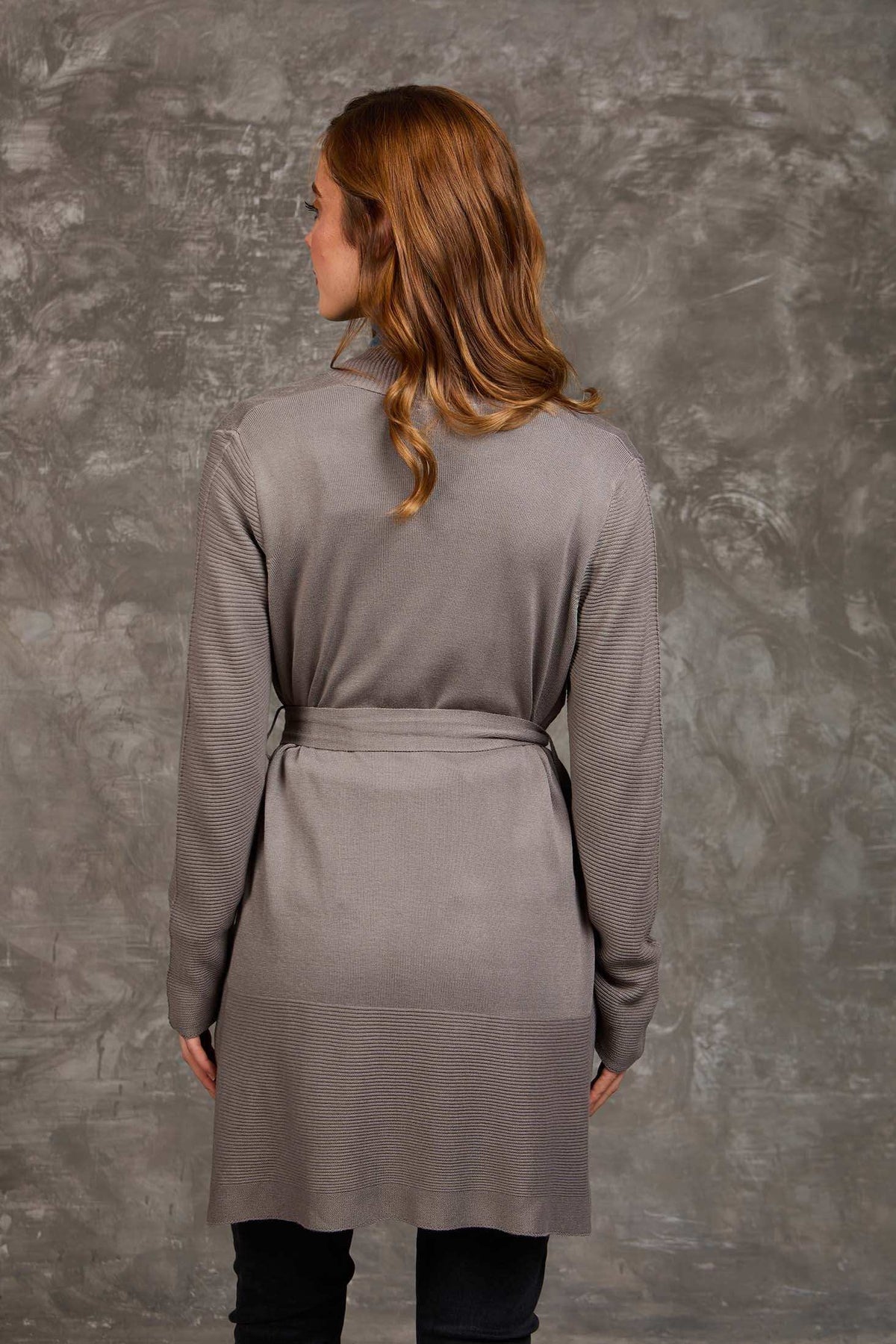 Women Regular Fit Cardigan Grey