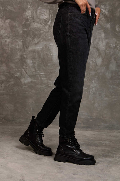 Women Regular Fit Denim - Black