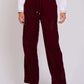 Women Regular Fit Pants Maroon