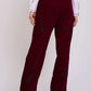 Women Regular Fit Pants Maroon
