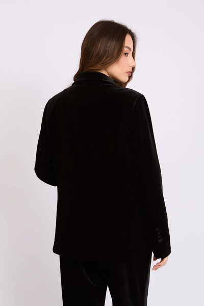 Women Regular Fit Blazer - Black