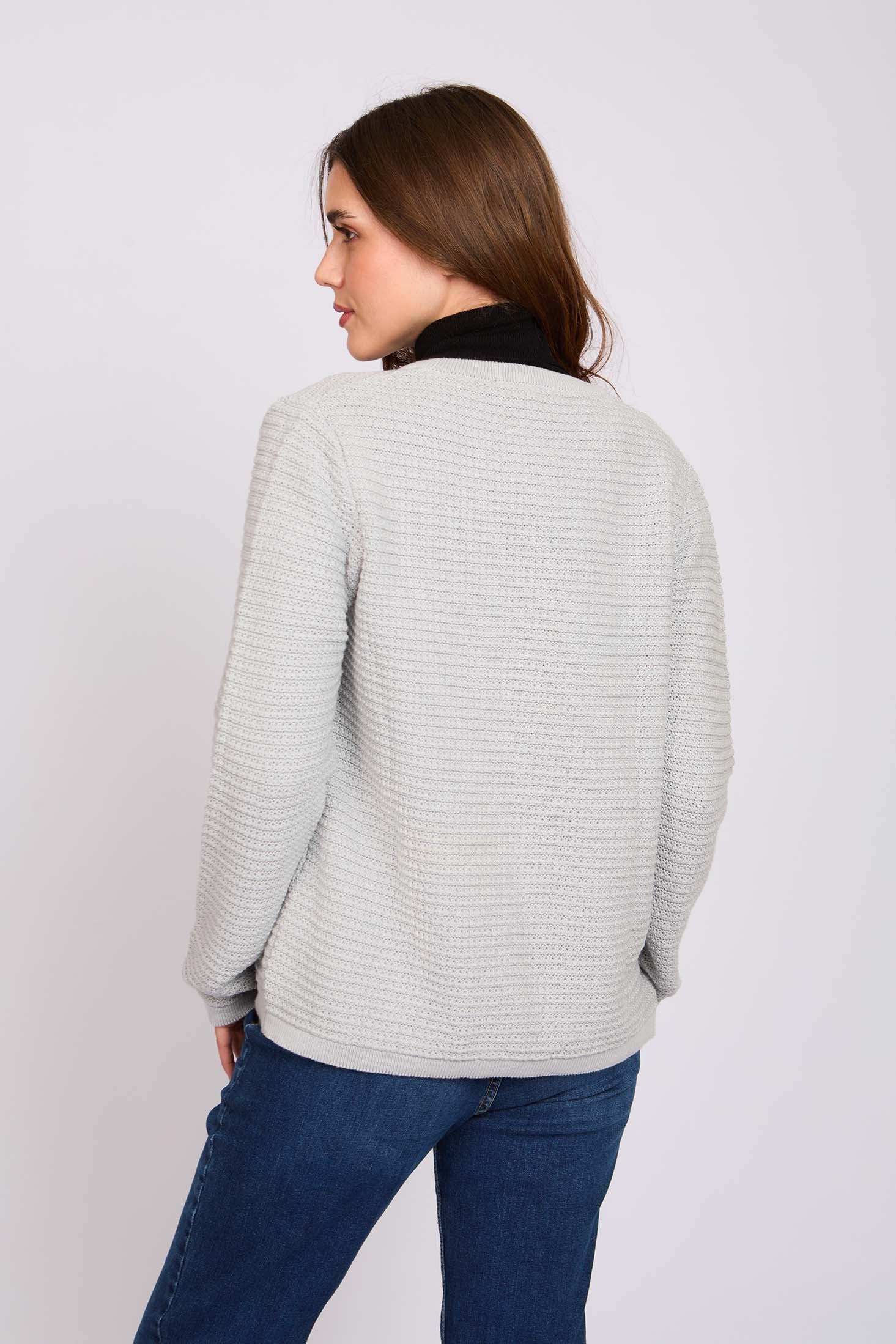Women Regular Fit Cardigan Grey
