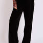 Women Regular Fit Pants Black