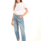 Washed Straight-Leg Cotton Pants
