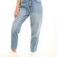 Light Blue Straight-Leg Pants