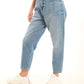 Light Blue Straight-Leg Pants