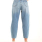 Light Blue Straight-Leg Pants