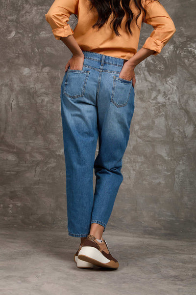 Women Regular Fit Denim - Light Blue