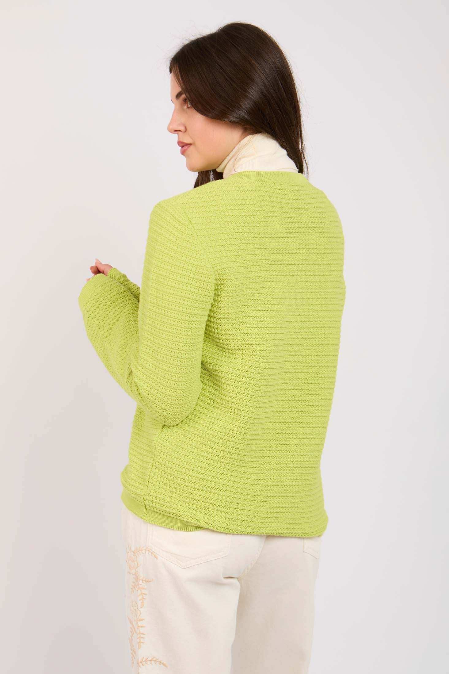 كارديغان رمادي عادي للنساء