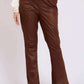 Women Regular Fit Pants Brown