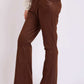 Women Regular Fit Pants Brown