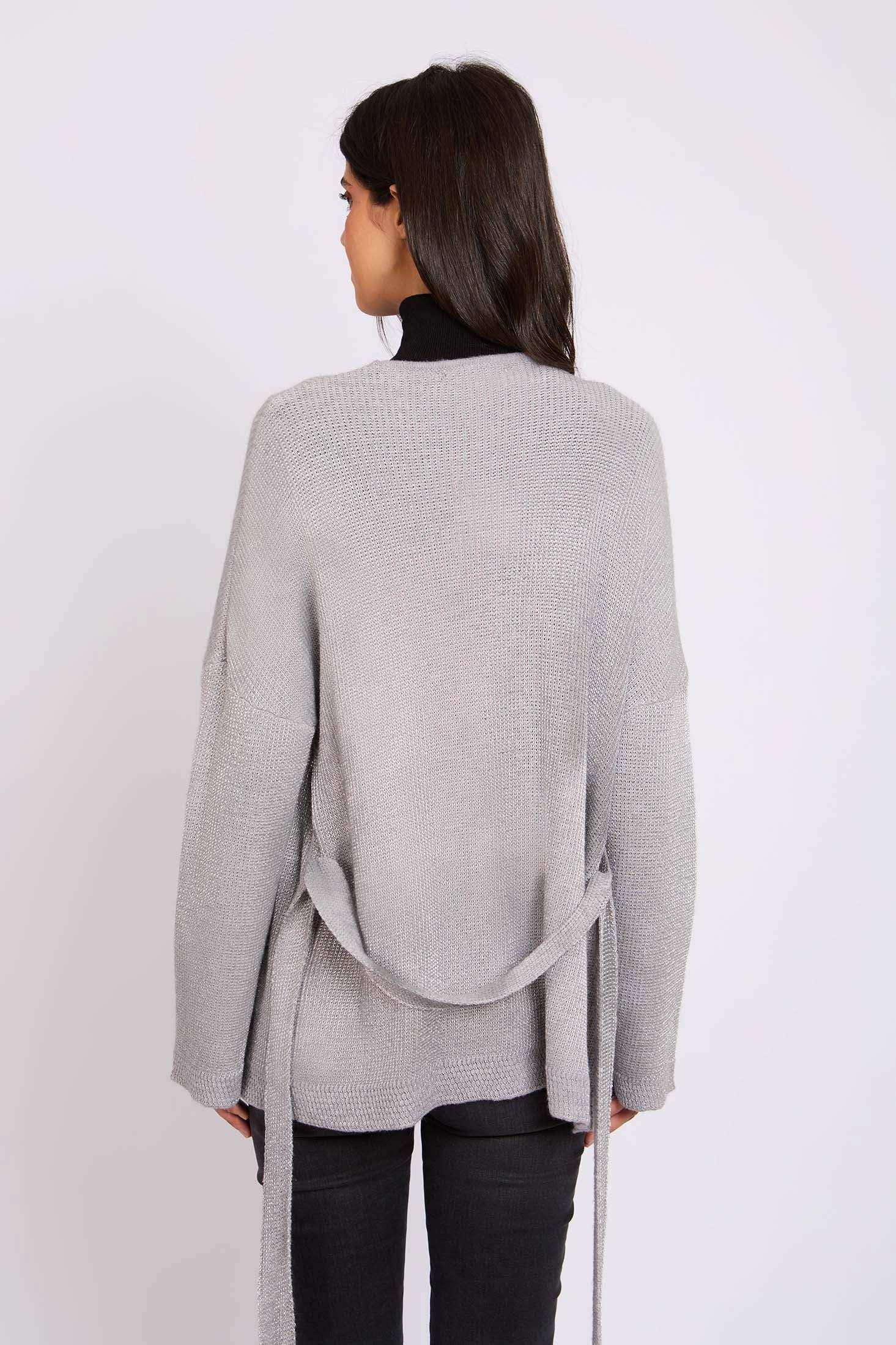 Women Regular Fit Cardigan Grey