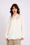 Satin Button-Down Shirt