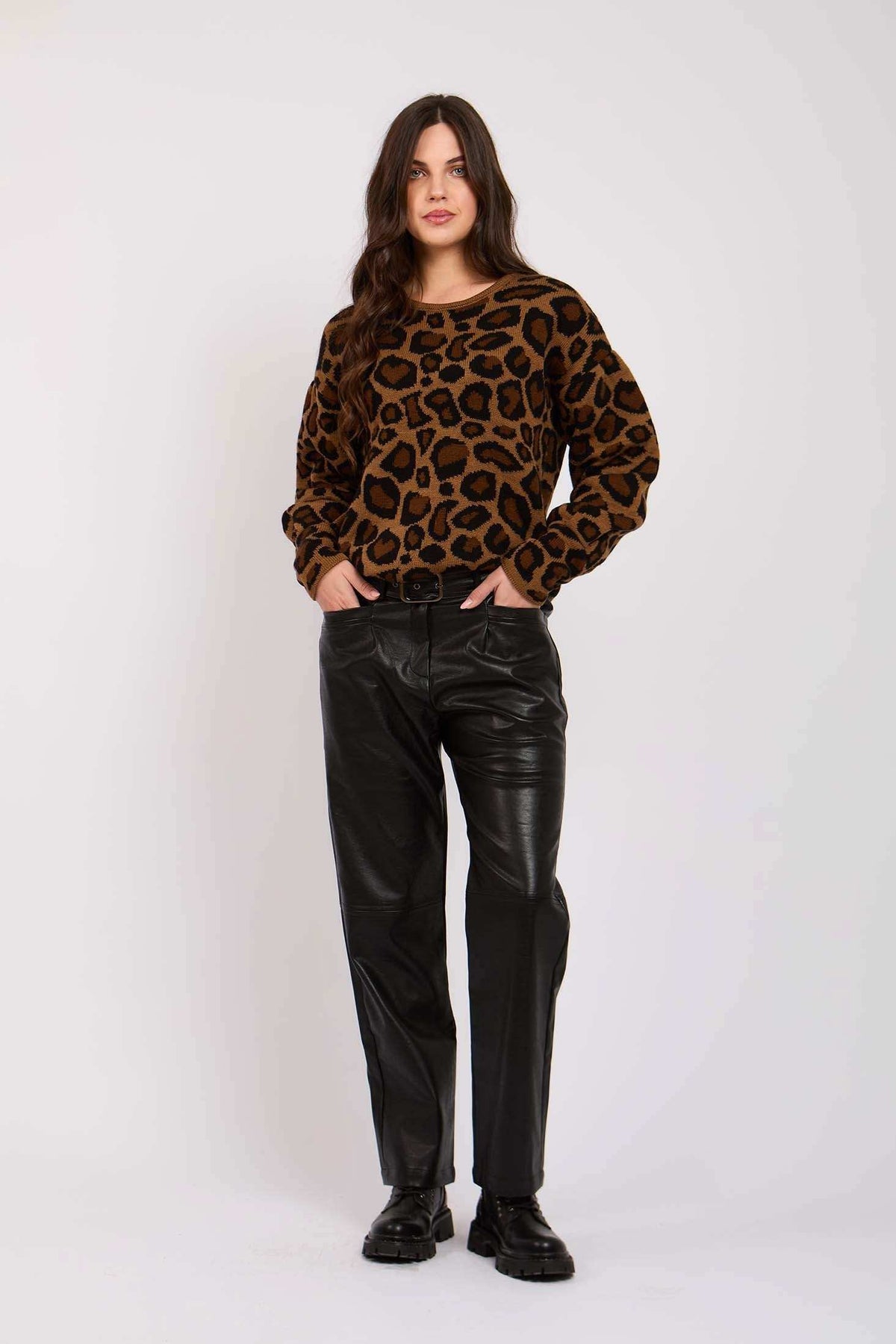 Women Regular Fit Pants Black