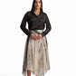 Bow-Neck Satin Shirt