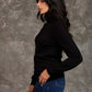 Women Regular Fit Pullover Black