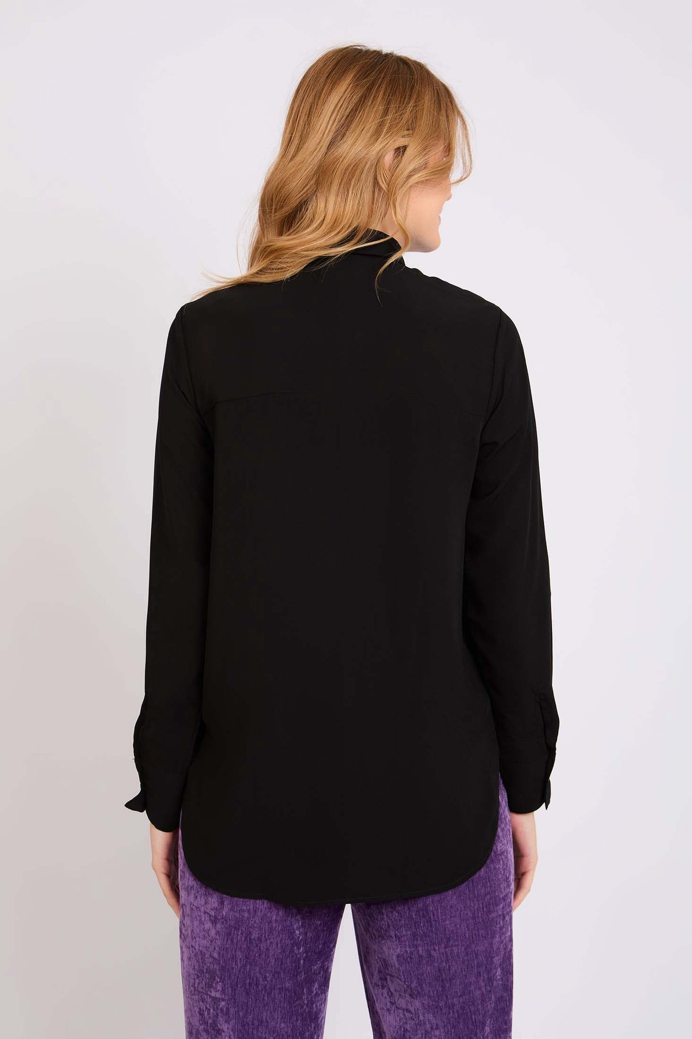 Women Regular Fit Blouse - Black