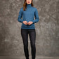 Women Regular Fit Pullover Blue