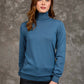 Women Regular Fit Pullover Blue