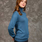 Women Regular Fit Pullover Blue