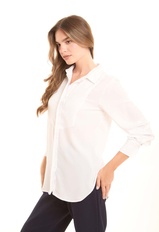 Elegant Minimalist Longline Shirt