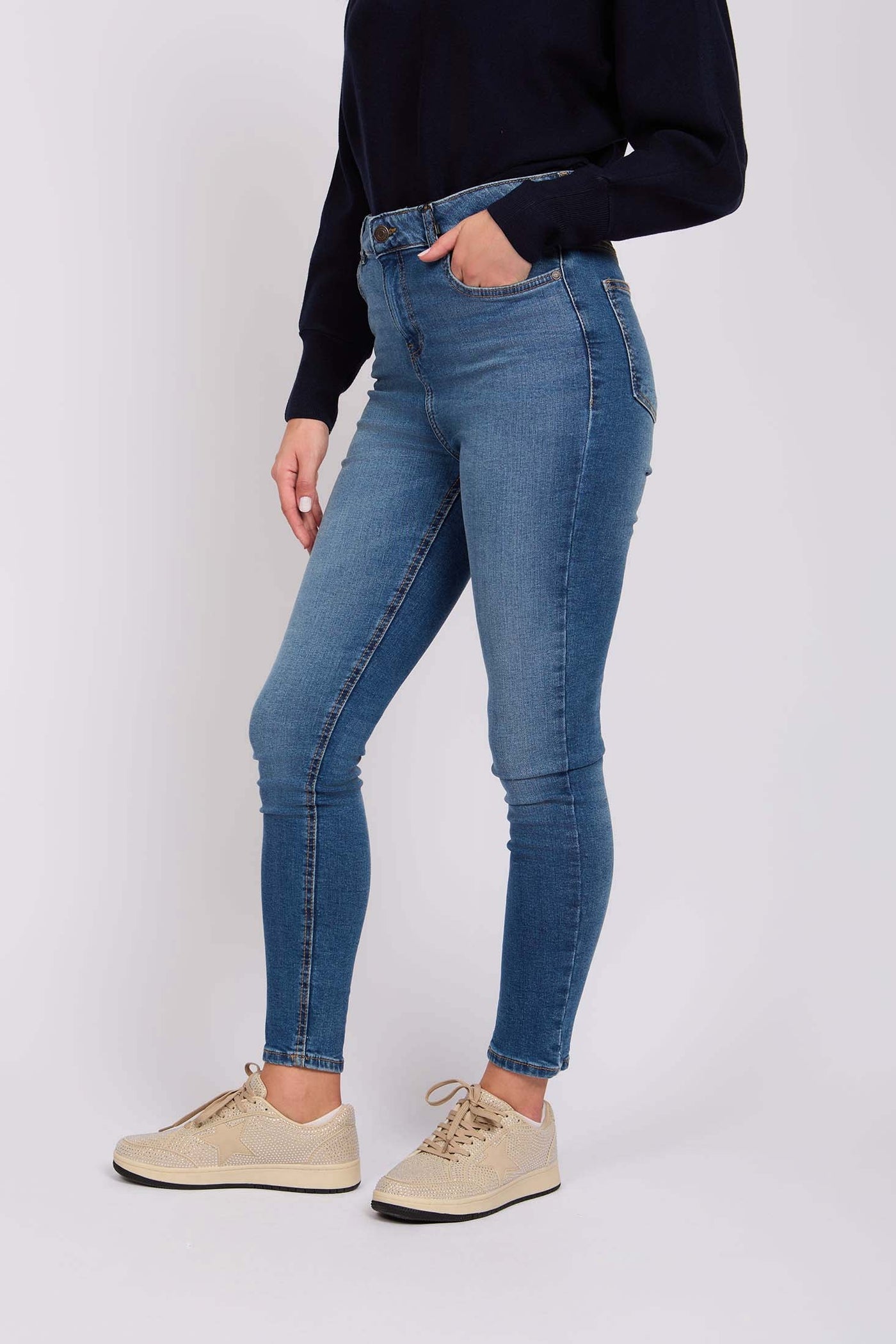 Women Slim-Fit  Denim - Medium Indigo