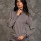 Women Regular Fit Pullover Grey