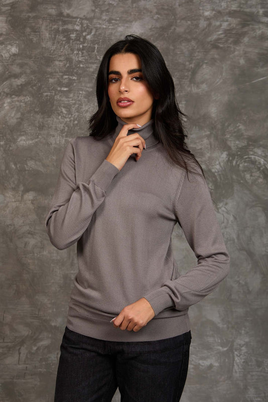 Women Regular Fit Pullover Grey