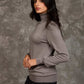 Women Regular Fit Pullover Grey